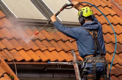 Démoussage et hydrofuge de toiture à Lagorce